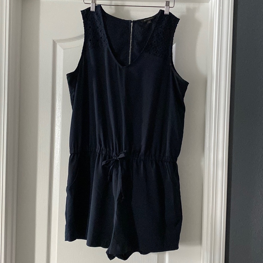 Navy blue romper